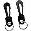 predolo 2 Pezzi Moschettone Girevole Clip Aggancio Plastica Molla Portachiavi Anello Inossidabile Adatto a Immersioni Escursionismo Campeggio Arrampicata