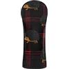 SyXIOP Plaid Hedgehog Black Golf Club Cover Set Coprimazza con Numero Tag per Fairway Wood Hybrid Golf Driver