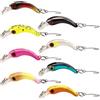 Zyiphor 8 Pezzi Esche da Pesca Trout Spoon Set Cucchiai da Pesca Mini Wobbler Trota Colorato Esca di Trota per la Pesca di Trote per Acqua Dolce e Salata, Trotas, Salmone, Spigola