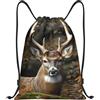 Generic Zaino con Coulisse Camo Deer Sportiva Zainetto Impermeabile Drawstring Backpack Leggero Borsa con Coulisse per Viaggi Scuola Vacanze