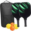 Chatonshen Set da 2 Pezzi, Completo di Palline, Una Comoda Borsa in Fibra di Vetro E Impugnature Antiscivolo, Adatto Sia per Adulti Che per