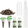 NLDGR Kit Pod per Accessori per Giardino Idroponico, Incluso Cesto per Piante, Spugne per Coltivazione, Cupole per Coltivazione, Etichette, Ricariche per il Sistema di Avviamento dei