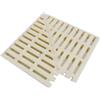 PBDEIOEOE Griglia di drenaggio a sfioro, Griglia di Scarico angolare in plastica for Piscina, Bagno, Patio, terrazza, passerella, Osso, Diverse Dimensioni(Width 25cm/1pieces)