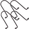 VILLCASE 4 Ganci Adattatori per Catena Antipioggia in Metallo Resistente, Ganci da Giardino per Pluviali Esterni, Supporti per Grondaia Design Drenante, Facili da Installare e Antiruggine