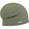 Seeberger Berretto Long Beanie in Cachemire Donna - Lavorato a Maglia Oversize Autunno Estate Primavera Inverno Estate/Inverno - Taglia Unica Oliva Chiaro
