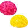 Qiwenr 2 Palla di Riccio, Palla da Massaggio Chiodata, Palla da Massaggio Hedgehog Ball per e Adulti per Promuovere la Coordinazione e L'equilibrio Nell'allenamento Fisico (Rosa+Giallo)