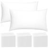 OJMHD 100 federe usa e getta per hotel, 80 x 50 cm, bianche, da viaggio, monouso, traspiranti, in tessuto non tessuto, per ospedale, camera da letto, spa, biancheria da letto
