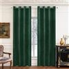 Ystyle Tende Oscuranti per Interni 2 Pezzi, 117x137 CM, Tende con Anelli Velluto Moderne, Tenda Termica Isolante Freddo e Caldo, Curtains Ideali per Camera da Letto e Soggiorno, Verde Scuro