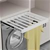 Hoconnie Stendibiancheria Estraibile Nascosto Stendibiancheria Scorrevole Salvaspazio Apri al Tocco Profondità 540mm Larghezza 610-660mm Bianco