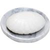 CraftsOfEgypt Portasapone in marmo bianco - Portasapone in marmo lucido e lucido - Accessorio da bagno splendidamente realizzato - by CraftsOfEgypt