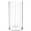 KORAT - Vaso in Vetro Trasparente Cilindrico per Fiori Portacandela Centro Tavola Decorazione Matrimonio - Design Moderno Elegante - Diametro 12 cm Altezza 35 (12x12x35 Cm)