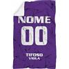 love print Telo Mare Tifoso Interista, Milanista Napoletano,PERSONALIZZATO CON Nome e Numero (Tifoso Fiorentina)