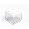 Manzoni Home - Contenitori Mattoncino - Set da 24 Pezzi colore Bianco - Ideali come Bomboniere per Matrimoni, Feste di Laurea e Decorazioni Creative - Made in Italy