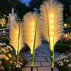 DAZZTIME Luci Solari da Giardino Decorative,3 Pezzi Luci Solari da Giardino per Esterni,Lampade Solari per Esterni,Luci Solari Esterno,Reed Lampade Solari da Giardino,per Giardino Natale Feste Matrimonio
