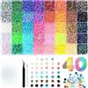 Generic Bedazzler - Kit con colla e penna, kit di strass Bedazzling Gems con colla, kit di strass Bedazzled per Bedazzling, per nail art (40 colori)