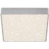 Briloner - Plafoniera LED con decorazione a stella, plafoniera da soffitto, luce LED montata a superficie, temperatura di colore bianco neutro, 212x212 mm, colore argento