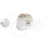 WDSHIYI Set di specchi da parete bianchi, confezione da 4 specchi rotondi in metallo, rotondi, decorativi, moderni, per soggiorno, camera da letto, ingresso, 50 x 100 cm