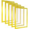 POPPSTAR Cornice magnetica A4 calamitata con chiusura magnetica, giallo, 5 pezzi