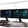 EYOCEAN Lampada da scrivania con controllo gestuale e telecomando, lampada monitor dimmerabile 24W 80cm, lampada da scrivania a luce diurna per ufficio domestico, 5 modalità di temperatura colore