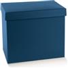 Generico Grande scatola elegante misura 30x30x24 cm Scatola cartone Fondo e Coperchio rinforzata VARI COLORI ottima per bomboniere e regali (Blu)