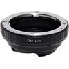 Blackdove Anello adapter x montare ottiche Olympus OM su corpi Leica M. Adattatore.
