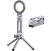 Generic Supporto per treppiede per telefono - 25 x 6 cm, clip magica girevole a 360°, regolabile pieghevole | Supporto magnetico portatile per cellulare casa palestra viaggi allenamento stabilità praticità