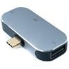 System-S Adattatore USB 3.1 Y tipo C maschio a femmina 2.0 A femmina HDMI 4K femmina in grigio