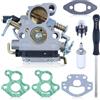 Gubeter Kit Carburatore per Husqvarna 235 235E 236 236E 240 240E 120 MK2 120 E MK2 230 e Jonsered CS2234 CS2238 serie, pompetta primer, Kit di riparazione per motosega C1T-W33C 574719402 545072601