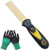 GAOXLSM Set spatole ottone antiscintilla con guanti, raschietto antideflagrante zone petrolio gas chimici miniere(1PCS,Brass 1 INCH (25mm))