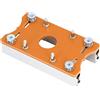 Texvora Staffa di fissaggio invisibile, staffa 2 in 1 per fresatura e fresatura per tagliabordi portatili da 65 mm, modello di macchina per incisione per armadietti e lavorazione del legno, 16 x 9 x 3 cm