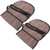 JKAPCYJFHF Borsa porta attrezzi in tela cerata con tasca organizer pieghevole, 2 pezzi