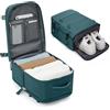 BJLFS Zaino Ryanair 40x30x20 Donna Zaino da Viaggio Aereo Uomo Zaino Casual | Bagaglio a mano 40x30x20 Sottovuoto con porta scarpe Borse da Cabina per Wizzair Zaini Impermeabile per laptop da 16 pollici