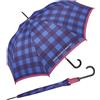 United Colors of Benetton Benetton Ombrello Long Automatik Dots, Checks Blue, 105 cm