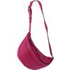 SH Leder Fania G697 - Borsa da donna in vera pelle a tracolla, unisex, per festival, viaggi, taglia media, 37 x 21 cm, rosa., Grande