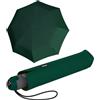 Knirps Ombrello tascabile E.200 Medium Duomatic, Verde scuro-verde scuro, 98 cm
