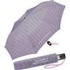 United Colors of Benetton Benetton - Ombrello tascabile a pois automatici, Wavy Stripes sweet taffy, 95 cm