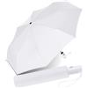 RS-Versand Ombrello tascabile RS con apertura automatica e manico in colore coordinato, bianco, 96 cm, Moderno