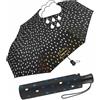 happy rain Ombrello nero da donna con design a gocce che cambia colore in caso di pioggia, Nero (Multicolore) - 42300