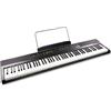 RockJam Pianoforte digitale RockJam a 88 tasti con tasti semi-pesati di dimensioni standard, alimentatore, leggio per spartiti, adesivi per note di pianoforte e lezioni di pianoforte Simply Piano