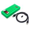 Toplionace Controller CC con Display Digitale - Controller Midi a 4 Tracce con Fader Lungo per Daw (Verde)