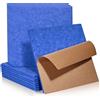 Paauzoeng 12 pannelli acustici quadrati autoadesivi, isolamento acustico fonoassorbente ad alta densità per pareti, pannelli fonoassorbenti per soffitti, legno e porte, 30 x 30 x 0,9 cm, colore blu