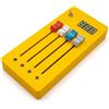 Toplionace Controller CC con Display Digitale - Controller Midi a 4 Tracce con Fader Lungo per Daw (Giallo)
