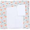 TupTam Materassino Fasciatoio con 2 Coperture in Spugna, Montagne Grey Fox, 76 x 76 cm