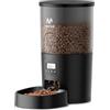 IMIPAW Distributore Automatico Cibo Gatti - 5L Dispenser Cibo Gatti con Timer Programmabile, 1-6 Pasti al Giorno, per Animali Di Piccola e Media Taglia (Nero, 5L)