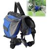Pssopp Borse da Sella per Cani Nylon Hound Travel Camping Pack con Striscia Riflettente Traspirante e Confortevole per Il Cane(M)