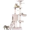 COSTWAY Tiragraffi per Gatti Alto 140 cm con Sisal e Cesto
