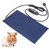 Gerioie Tappetino riscaldante, Ricarica USB Fornitura di rettili Tappetino riscaldante per rettili, Resistente per Lucertola Gecko Snake(Small)
