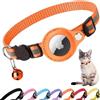 Croc-Cat Collare gatto Airtag con porta per localizzatore - Accessori per sicurezza gatti - Compatibile con Apple airtag - Airtag GPS non incluso !