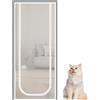 Generico Porta Per Zanzariera Per Gatti - Barriera Per Animali Domestici In Rete Rinforzata 80x200 Cm 140x240 Cm | Doppia Cerniera Antigraffio, Introduzione Per Gatti Da Interni, Porta Con Zanzariera Ventilata