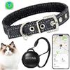 Aoikoy Collare del Tracker GPS dell'animale domestico del Gatti Collare+ intelligente Tracker Localizzazione in tempo reale/portata illimitata per i Gatti Dimensione regolabile impermeabile solo per IOS